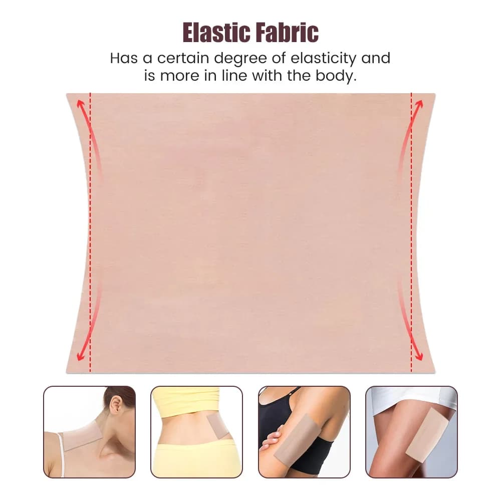 Enveloppement de paquet d'huile de ricin 10 pièces, Kit de paquets d'huile de ricin pour détox du foie, enveloppe d'huile de ricin auto-adhésive très absorbante en coton biologique
