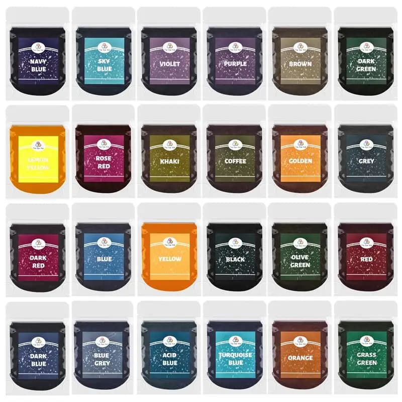 10g poudre colorant tissu colorants Textile teinture vêtement cravate teinture coton Nylon multifonctionnel Pigment pour la rénovation de vêtements anciens
