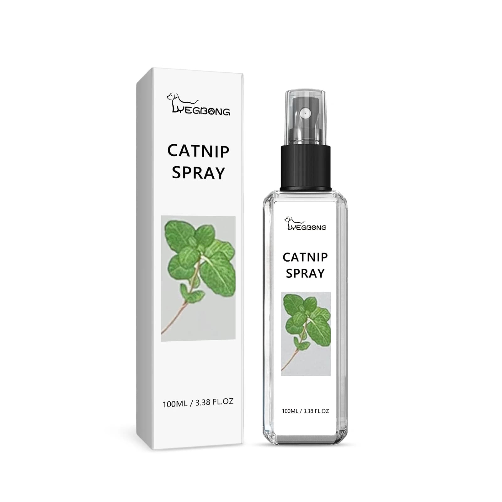 Spray à la Catnip Comestible aux Herbes pour Soulager l'Anxiété et la Tension des Chats, Stimuler la Vitalité, Améliorer le Plaisir, Apaiser et Entraîner, Spray de Joie pour Chat
