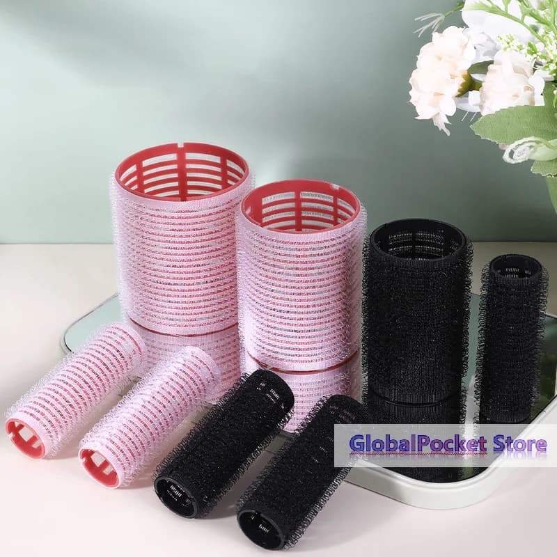 Ensemble de rouleaux à cheveux 6 pièces, auto-adhésifs, sans chaleur, différentes tailles, outil de coiffure pour boucler les cheveux sans chaleur