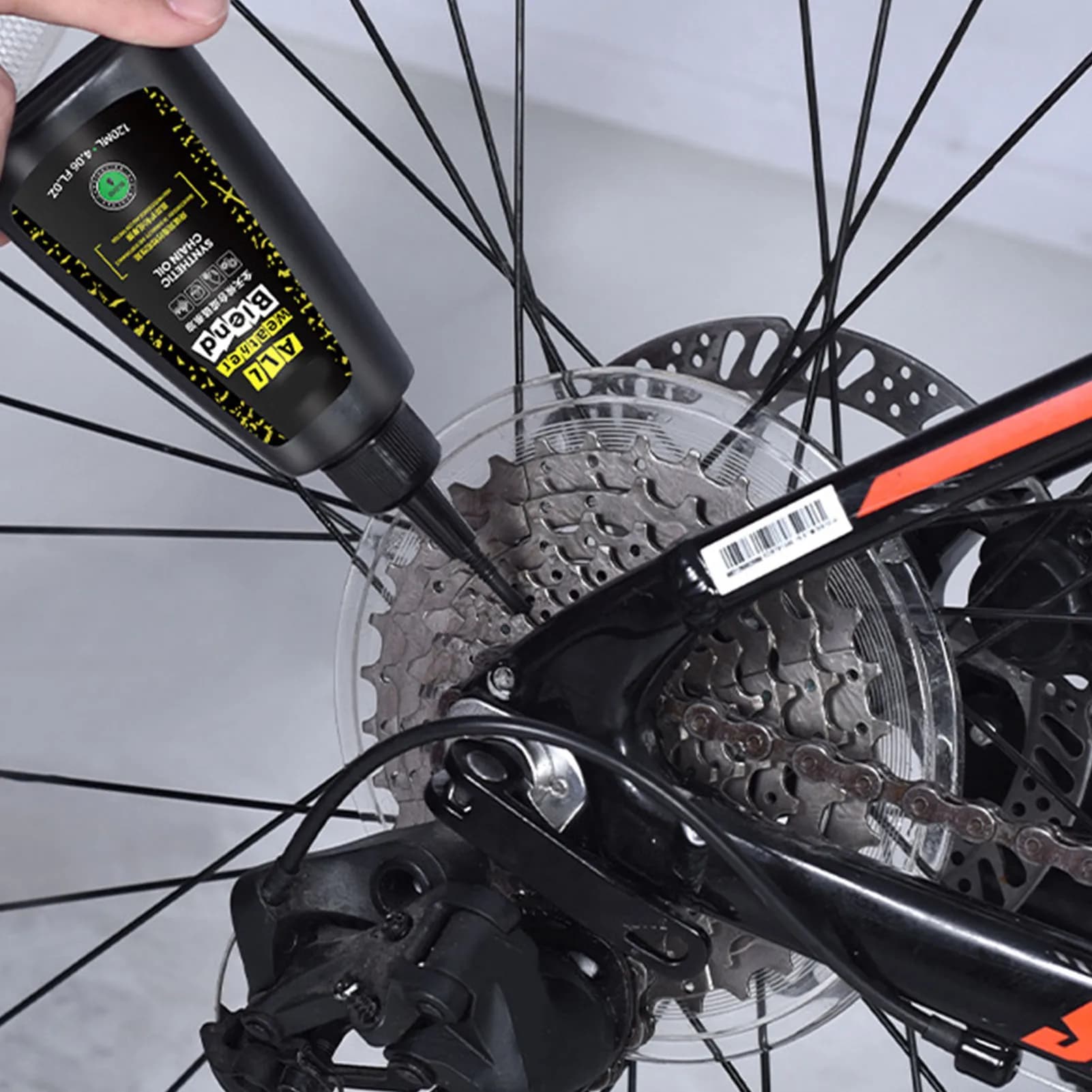 Huile de chaîne synthétique 120ml, lubrifiant pour chaîne de cyclisme, multi-usages, sec et humide, Anti-corrosion, huile de prévention de la rouille pour vélos