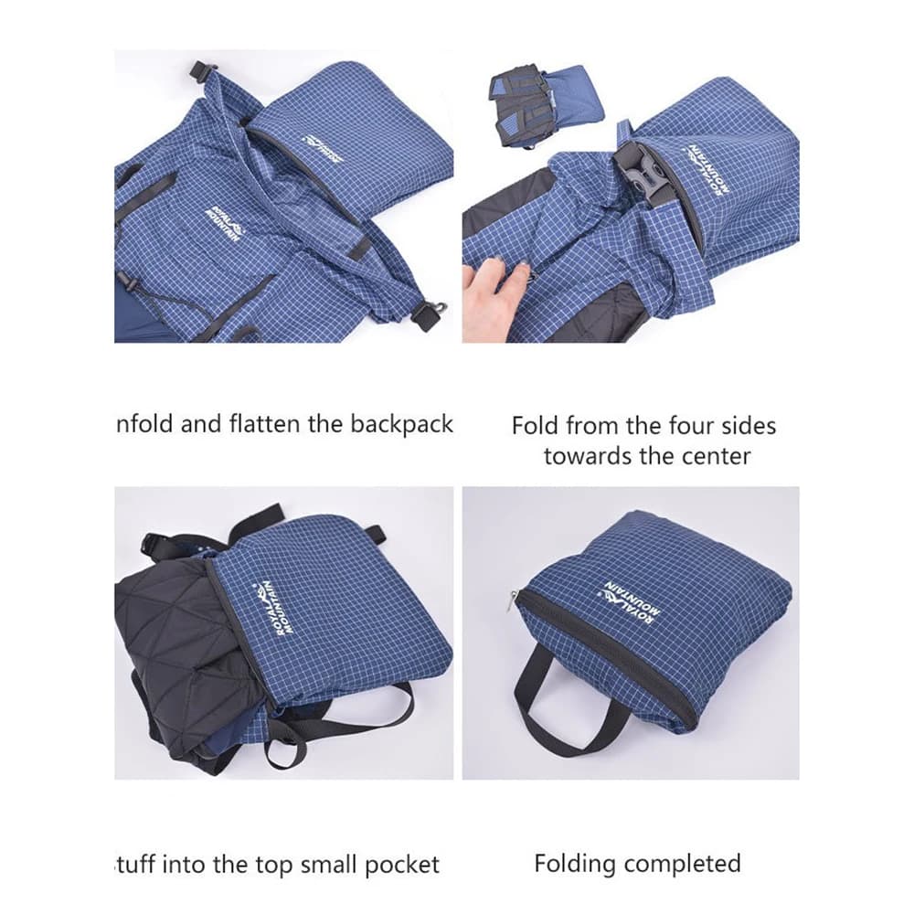 Sac à dos ultraléger 25L UHMWPE XPAC Sac à dos de randonnée pliable - Sac à dos roll-top anti-lash Sac à dos de trekking décontracté seulement 450g