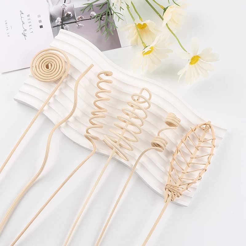 Recharge de bâtons de diffuseur d'aromathérapie, désodorisant, bâtons de rotin, parfum, volatiles d'arôme pour la décoration de la maison, 5 pièces