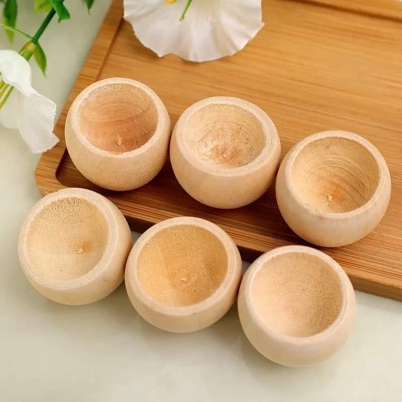 Diffuseur d'huile essentielle rond en bois