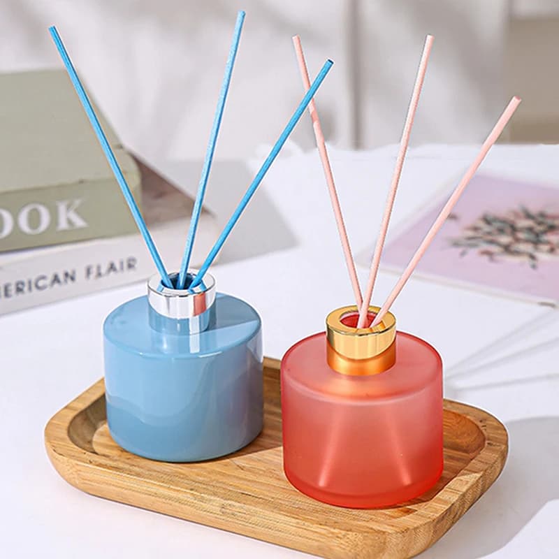 Bouteille vide en verre d'aromathérapie de 150ml, diffuseur de parfum en rotin pour l'intérieur de la voiture, diffuseur de parfum pour la décoration du véhicule