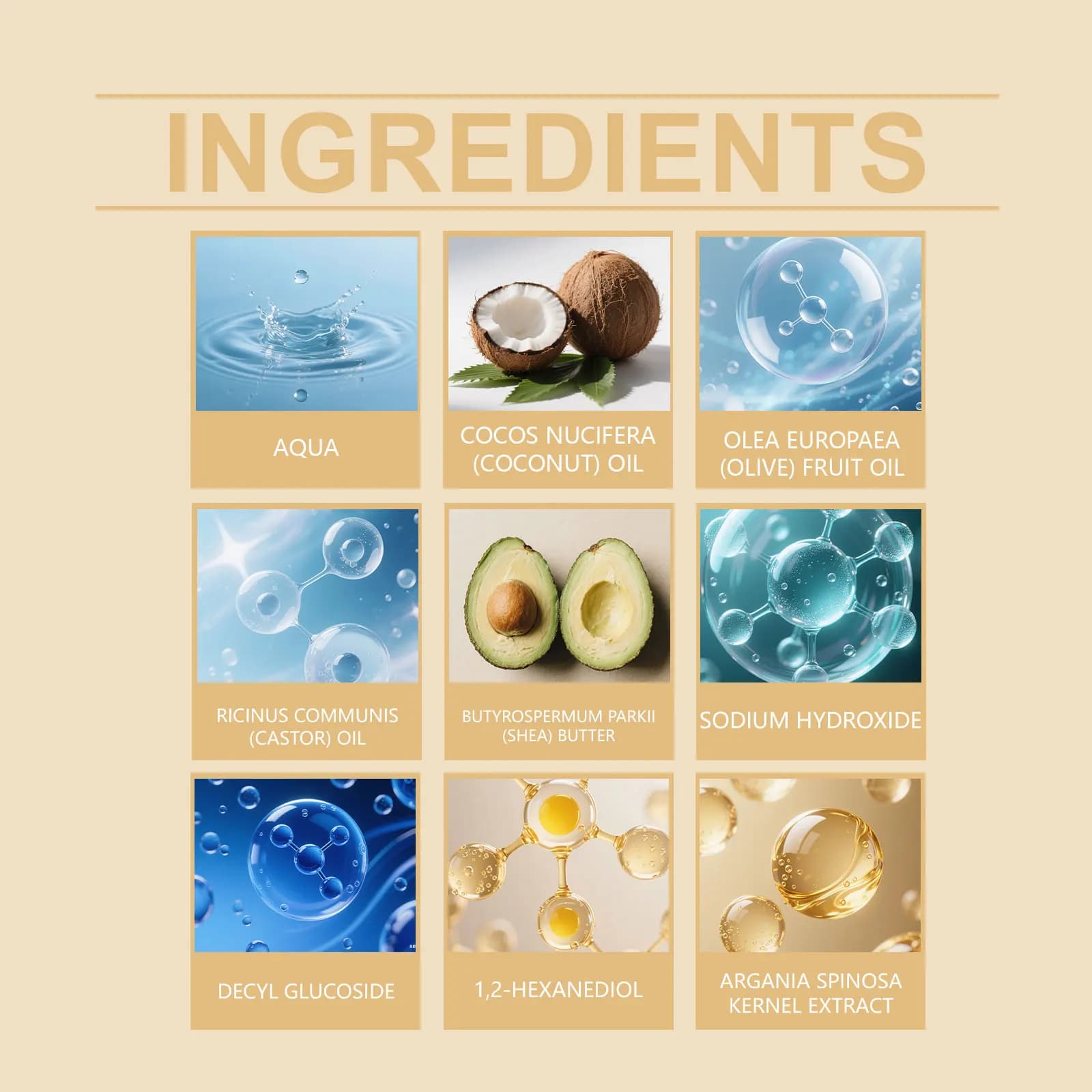 Savon pour cheveux en barre de shampooing naturel à l'argan
