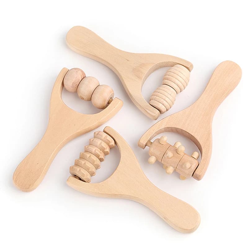 Rouleau en bois masseur thérapie corps