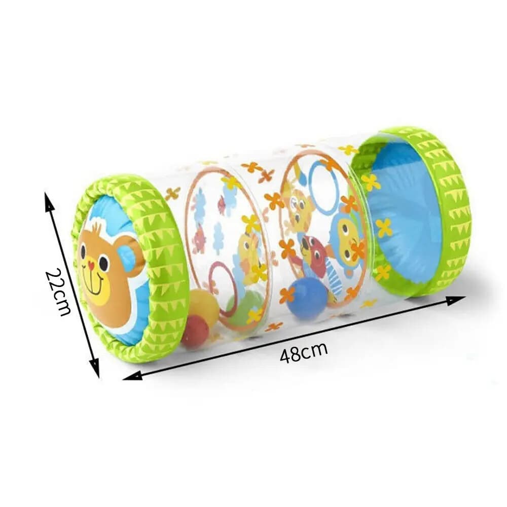 Jouets gonflables Montessori pour bébés, rouleaux d'éveil pour le temps sur le ventre, rouleaux d'exercice pour nourrissons et tout-petits de 0 à 6 à 12 mois