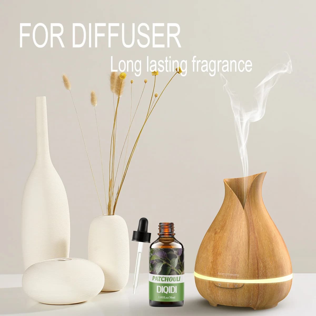 Huile essentielle de patchouli, huile essentielle végétale, adaptée au visage, aux soins du corps, parfum domestique, huile essentielle d'aromathérapie
