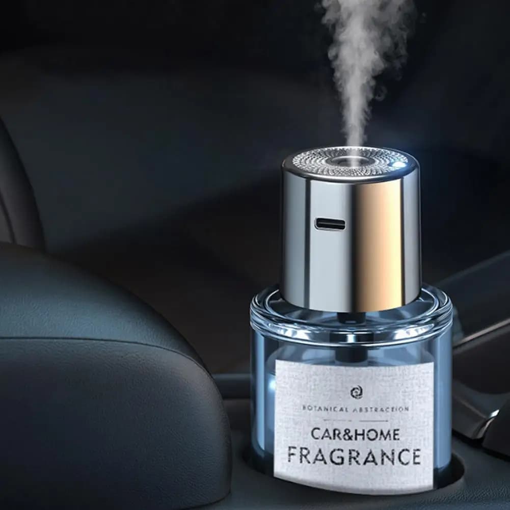 Diffuseur d'huiles essentielles monté sur voiture, vaporisateur de parfum, humidificateur intelligent, grande capacité