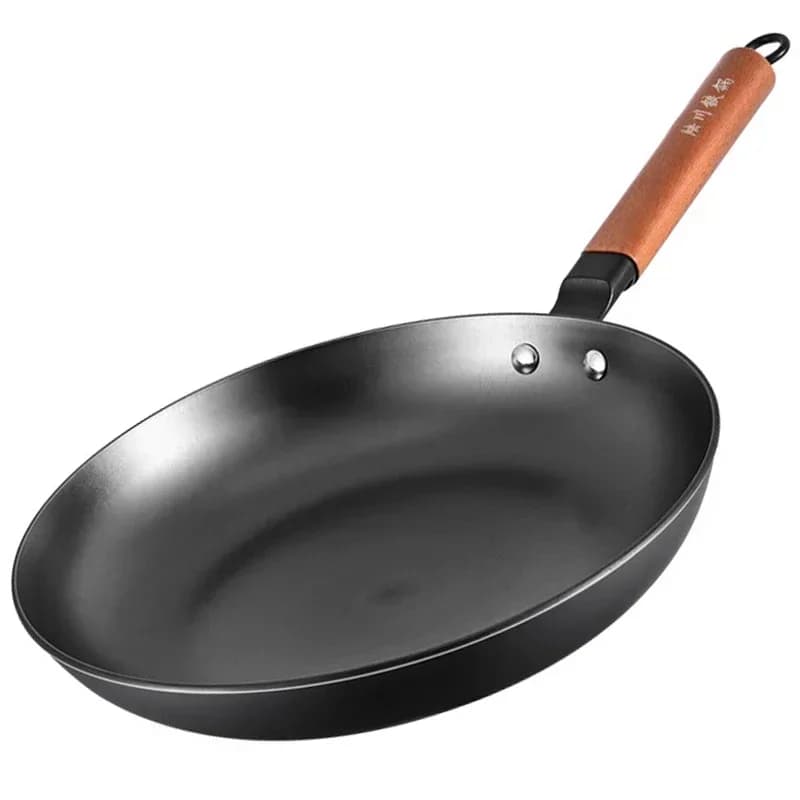 Poêle à frire en fonte antiarina, marmite sans revêtement, ustensiles de cuisine pour cuisinière à gaz et cuisinière à induction, steak frit, wok