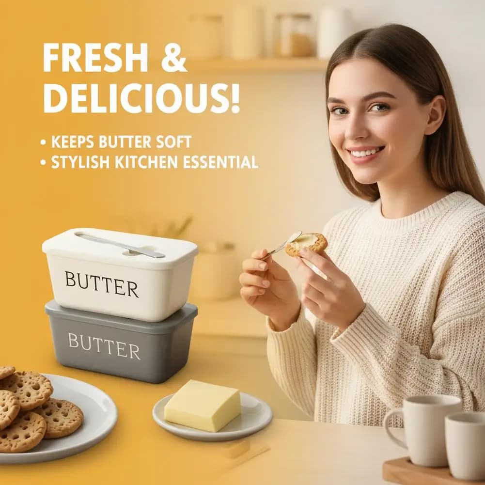Pot à beurre en PP avec couvercle et spatule, boîte à beurre hermétique pour réfrigérateur, récipient de rangement moderne pour beurre, fromage à la crème