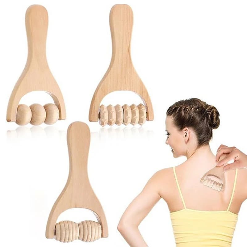 Rouleau en bois masseur thérapie corps