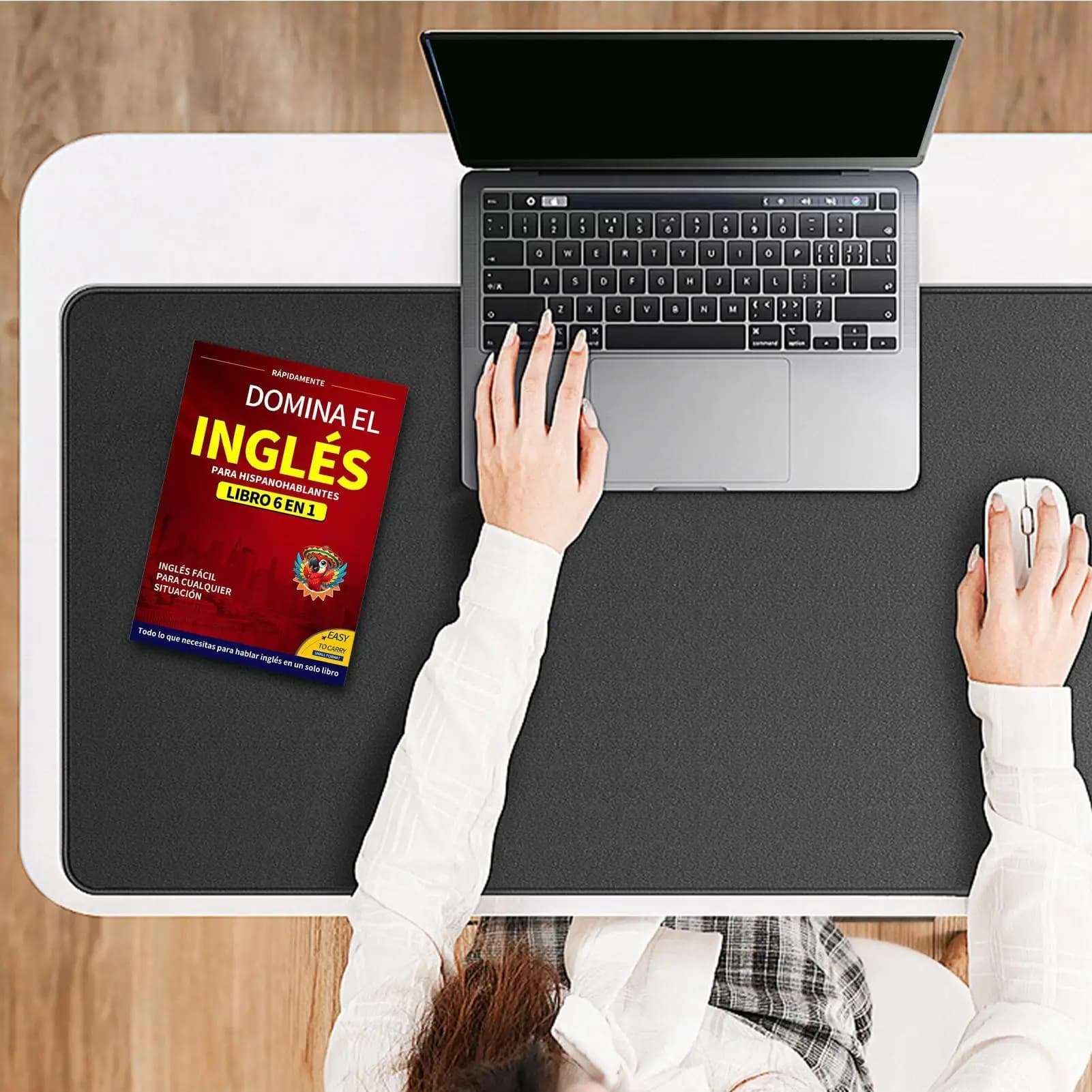 Livre d'anglais pour débutant 6 en 1, édition espagnole, cahier d'exercices d'anglais, dictionnaire d'apprentissage des langues facile, fournitures d'étude pour l'école de lecture