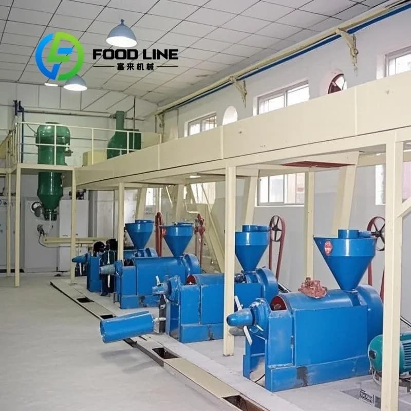Ligne de production d'huile d'arachide 10TD