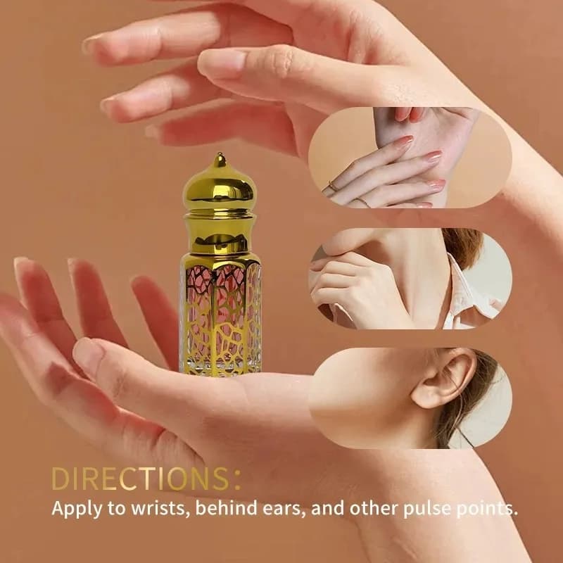 Huile de phéromone arabe 10 ml - Huile essentielle au parfum subtil, parfum rafraîchissant et longue durée, idéale pour les rendez-vous et l'usage quotidien