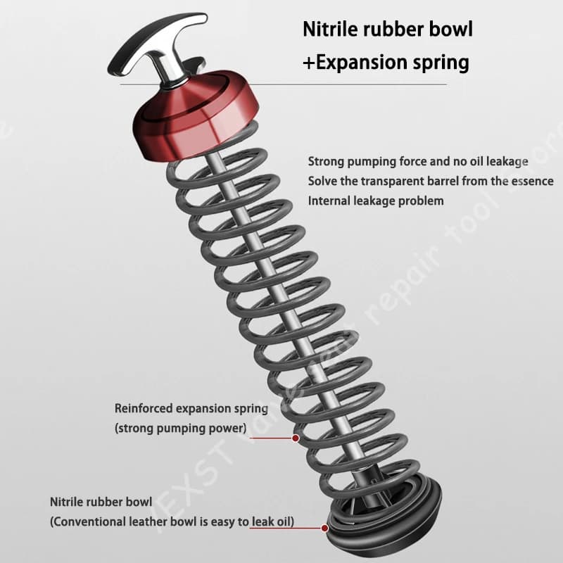 L'huileur portable pour pistolet à huile haute pression 600CC est durable et adapté à l'ajouter de toutes sortes d'huile lubrifiante pour véhicules et bateaux