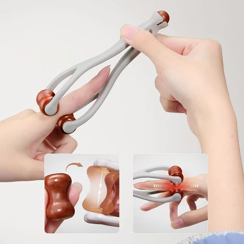 Rouleau de massage pour les articulations des doigts avec huile essentielle, soulage la fatigue, l'arthrite, le massage des points d'acupuncture, outil de relaxation pour les soins des mains