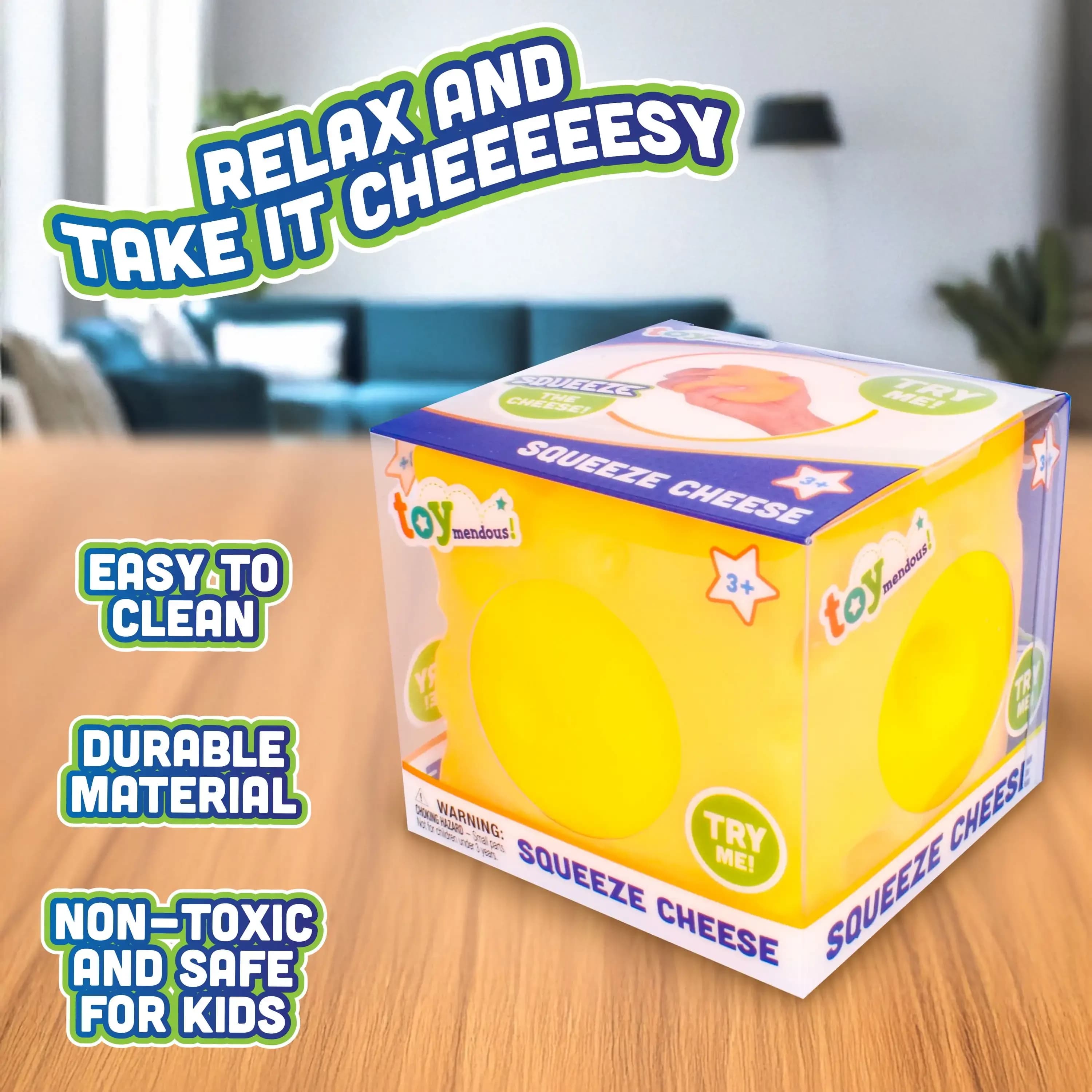 Balle à presser Grosse Boule de Fromage : Fidget ASMR à pétrissage profond, texture épaisse de maltose, anti-stress, outil de concentration silencieux pour le bureau, cadeau