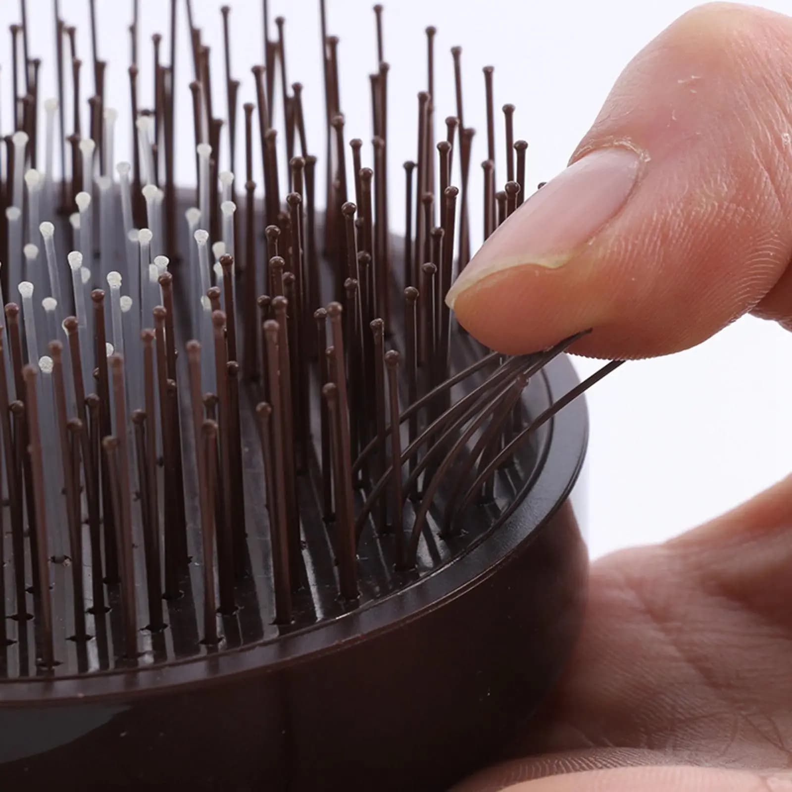 Brosse de Énergie du Cuir oral elu à Poils Fins, Peigne de Toilettage Durable, Flexible et Rigide