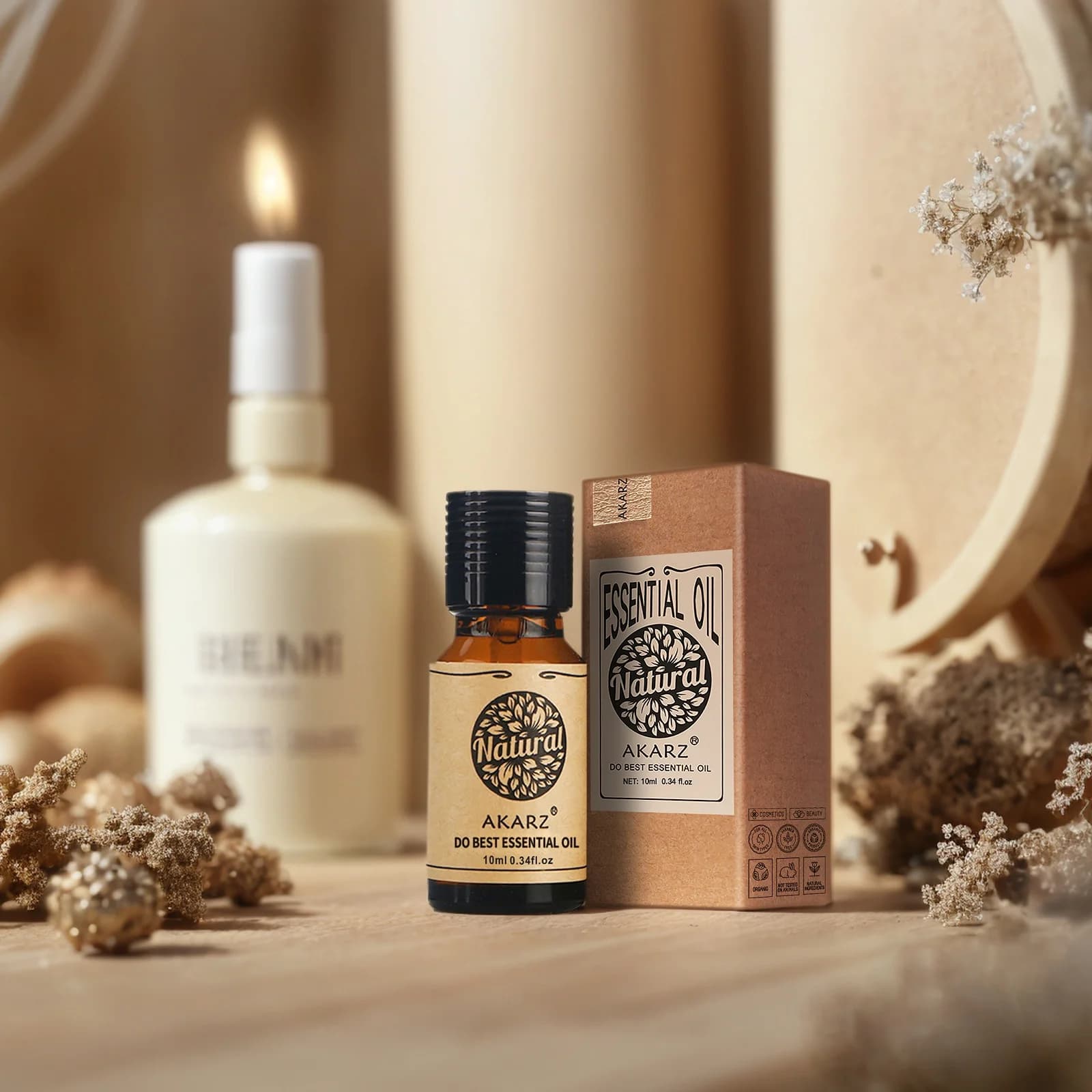 AKARZ géranium musc Eucalyptus menthe verte Orange citronnelle lys Osmanthus romarin huiles essentielles bricolage savon parfums huile de parfum