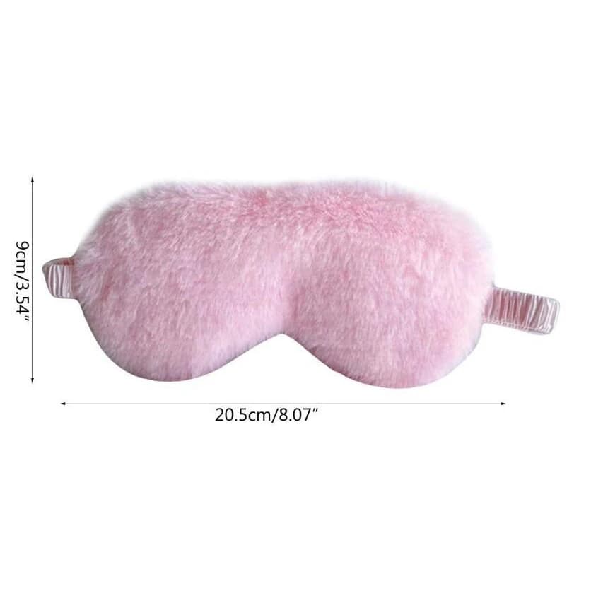 Masque de sommeil en peluche doux avec les yeux bandés, masques pour les yeux mignons, couverture de nuage d'amour, masque en peluche pour la sieste, couverture de santé pour les yeux