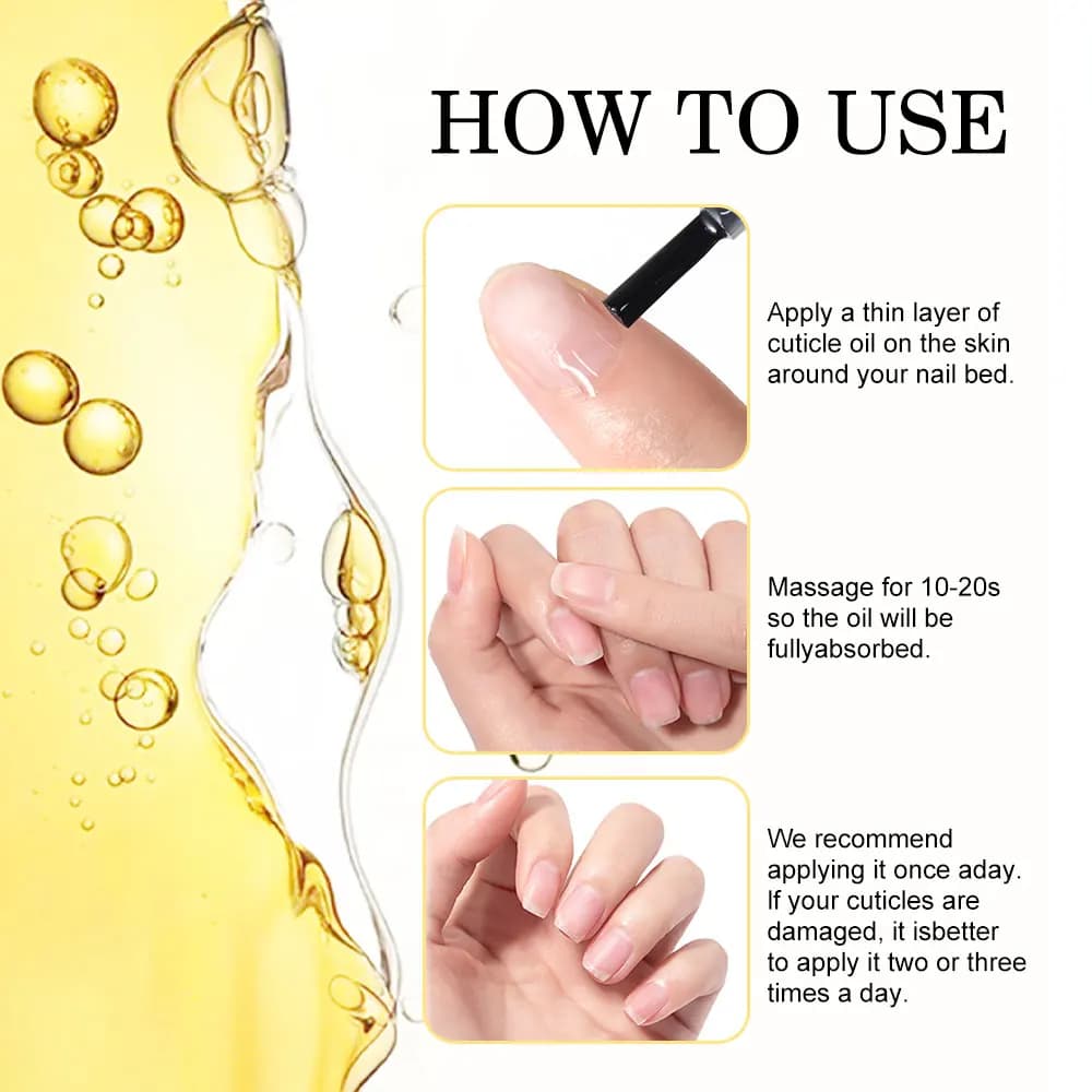 Huile nutritionnelle parfumée pour ongles, 15ml, fleur séchée, hydrate les ongles et les cuticules, protège les doigts pour le soin des ongles