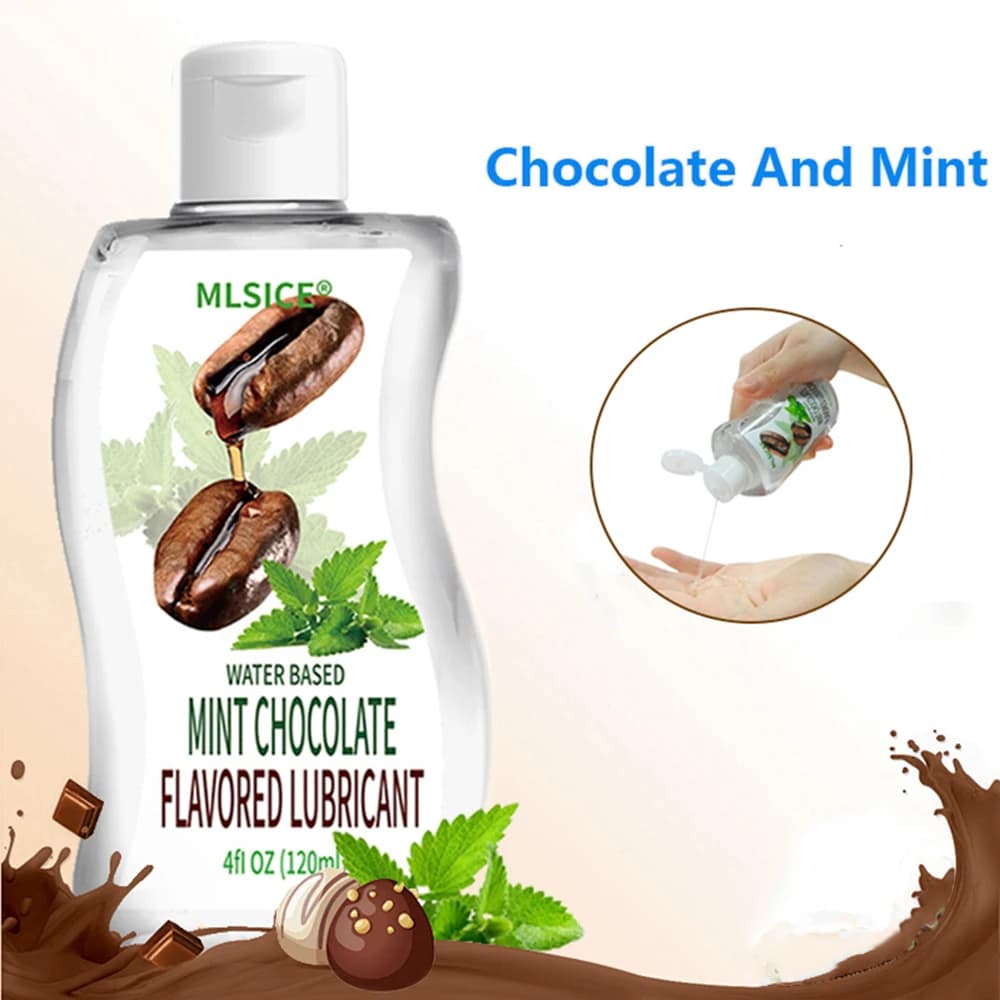 4 Options de lubrifiant sexuel à saveur de chocolat pour le corps, pour Couples, hommes et femmes, 120ml par bouteille