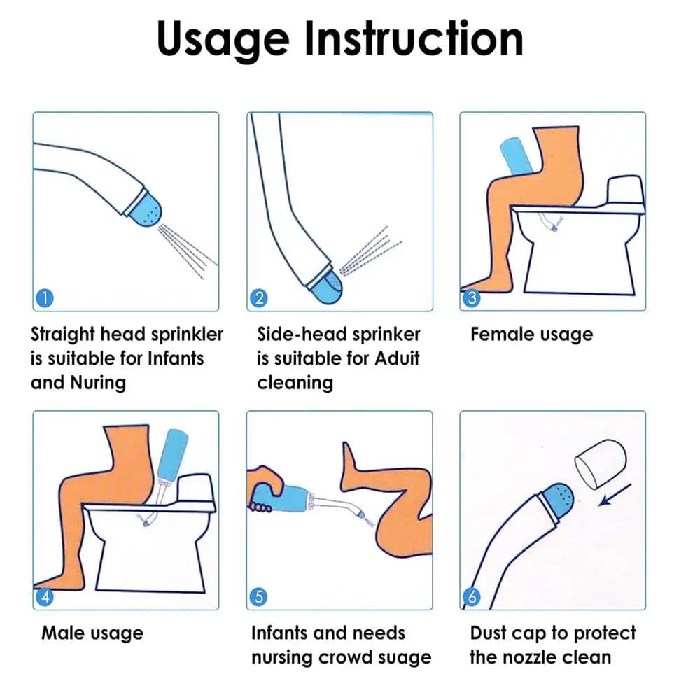 Bouteille de Bidet pour fête prénatale