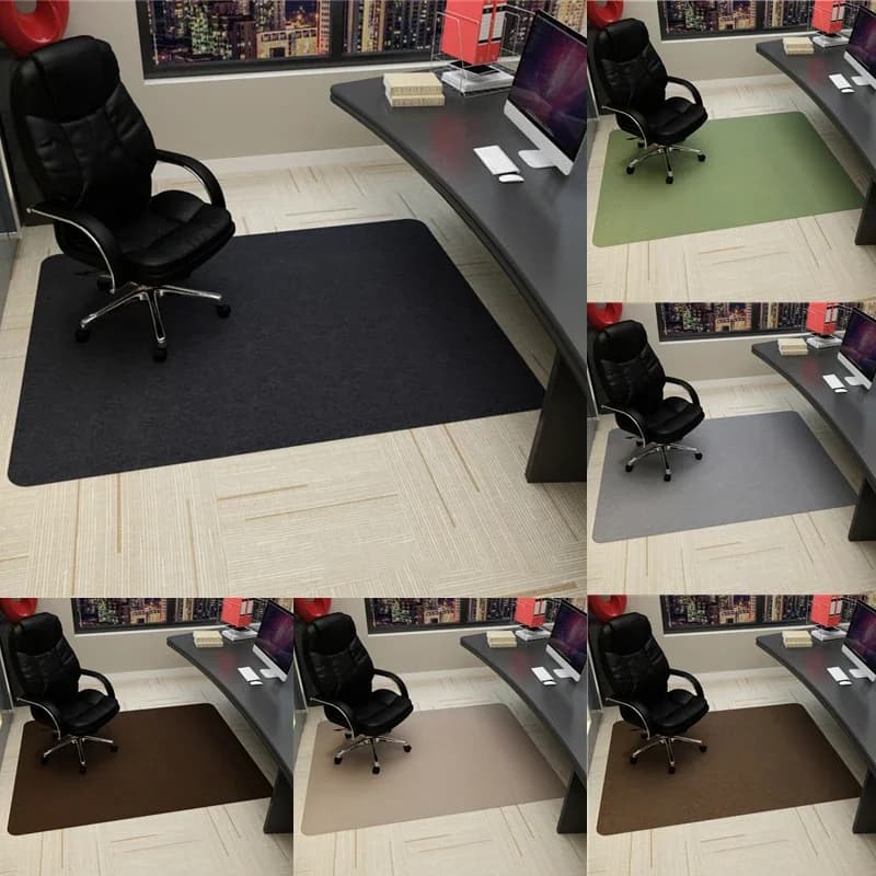 Chaise roulante de bureau en polymère, chaise de jeu d'ordinateur, couleurs, chambre à coucher, salon, tapis de bureau à cussion, 90x120cm
