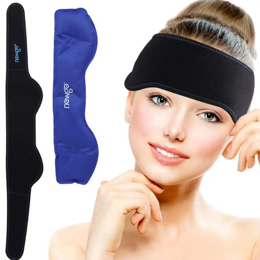 Bandeau de thérapie pour maux de tête, soulagement de la douleur, pour la Migraine, compresse froide et chaude, pour les blessures à la tête
