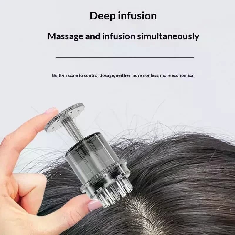 Brosse Applicatrice de Gel Capillaire et Huile, Peigne de Massage pour Soin des Cheveux, Outil Spécial pour Mousse Capillaire, Mini Brosse de Massage du Cuir Chevelu