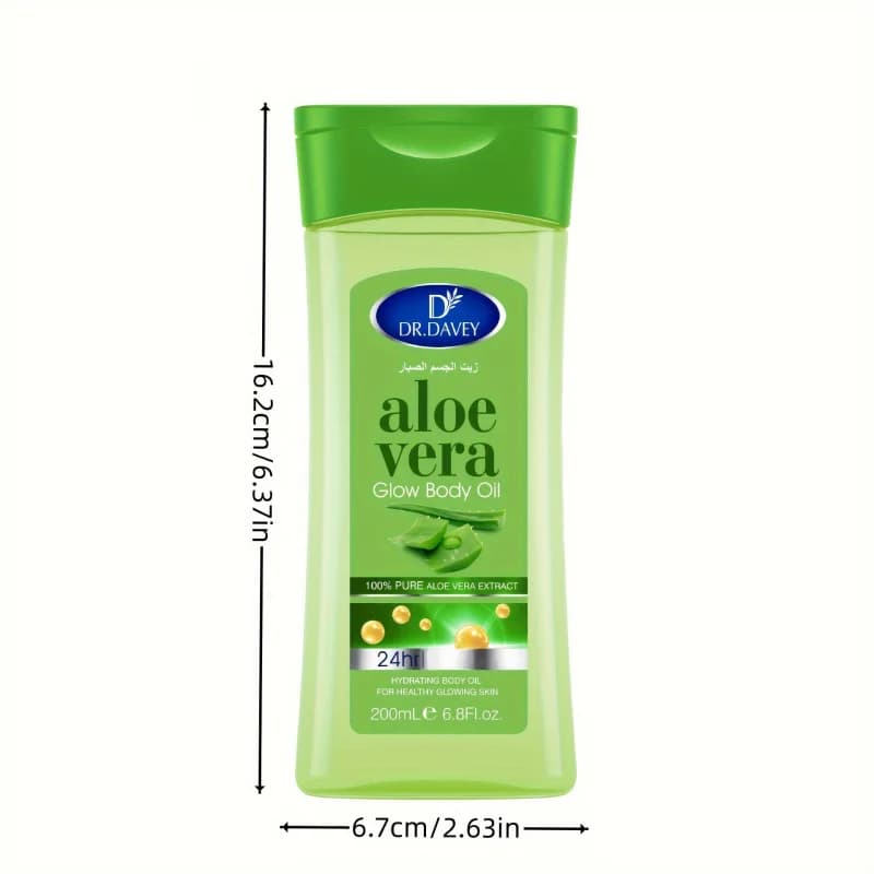 DR.DAVEY ALOE VERA huile corporelle SPA huile essentielle de Massage corporel avec huile corporelle brillante à l'aloe Vera, huile nourrissante, adaptée à toutes les peaux ty