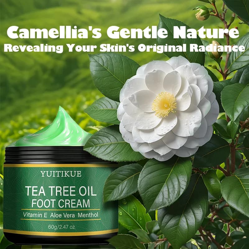 Crème pour les pieds à l'huile d'arbre à thé YUITIKUE | Avec vitamine E