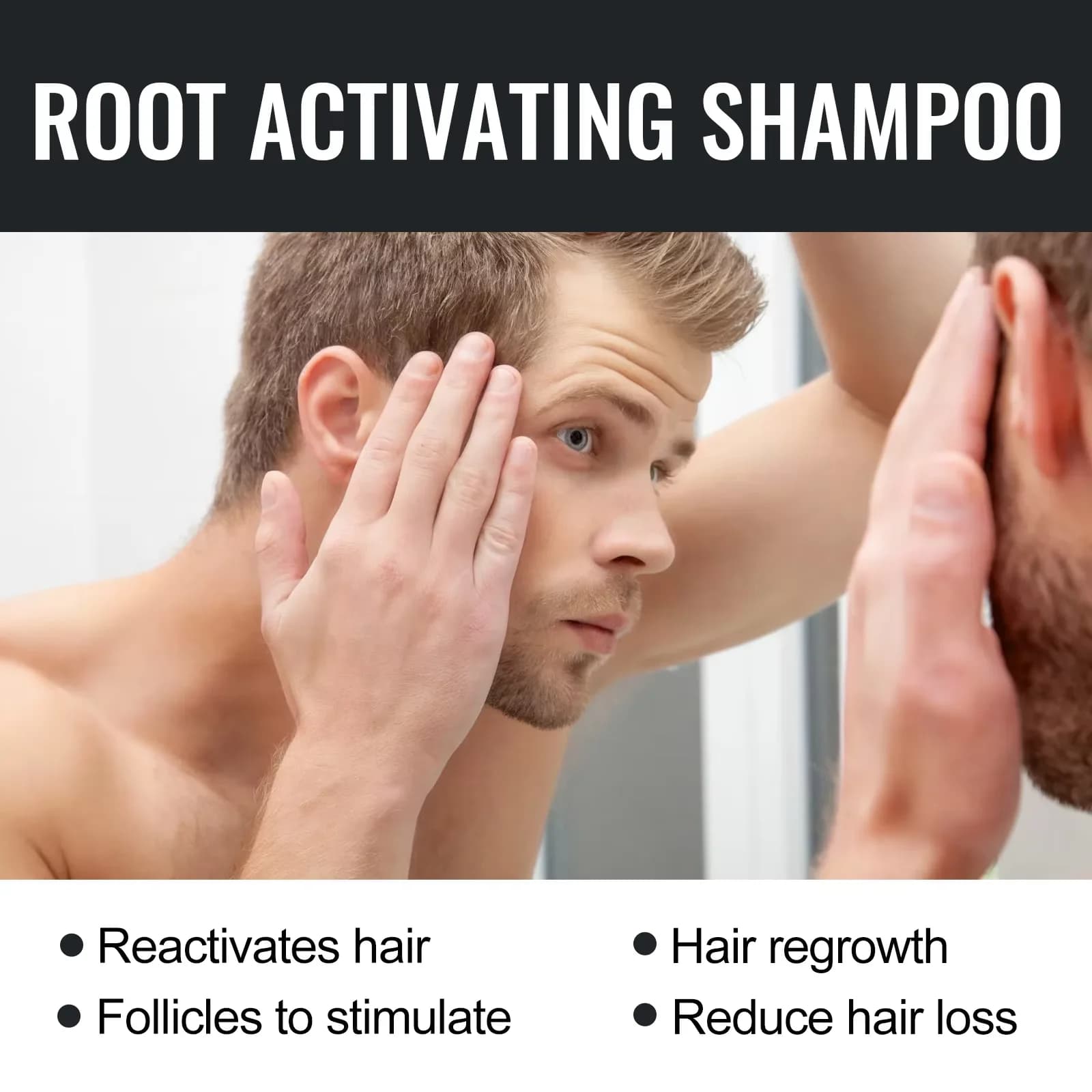 EELHOE shampooing épaississant les cheveux traitement de repousse Anti perte de cheveux renforcer les racines nourrissantes contrôle de l'huile shampooing de croissance des cheveux