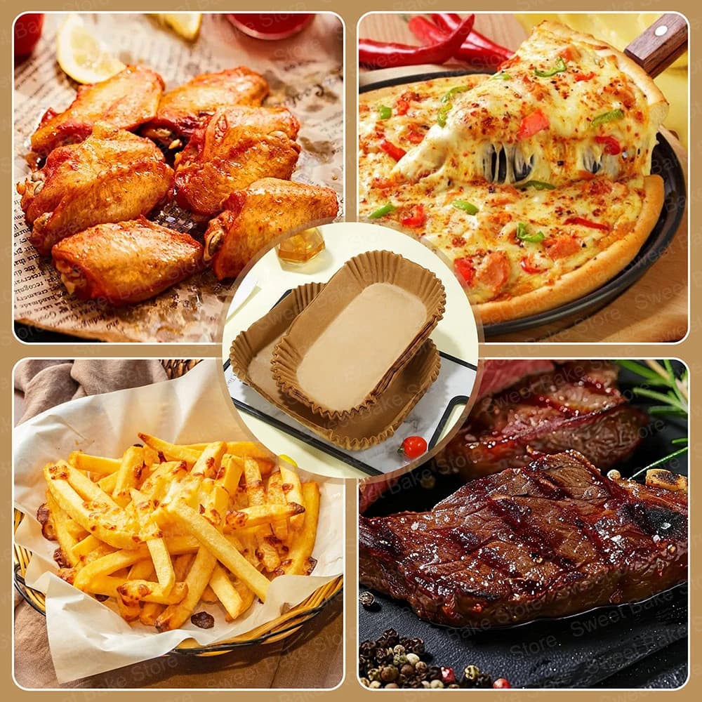 Papier de cuisson jetable pour friteuse à air Philips Airfryer série 3000 Moulinex EZ 901820 Accessoires pour friteuse à air 5,2/3,1 L