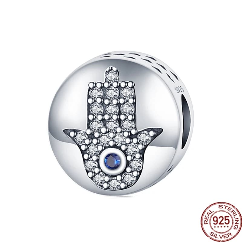 Breloques tendance en argent sterling 925, main de Dieu, œil du diable, perles pendentifs pour femmes, bracelets originaux 925, bijoux DIY, cadeau