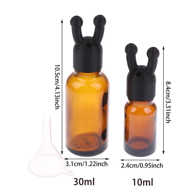 Bouchon d'inhalateur d'huile essentielle et d'arôme, Mini distributeur d'inhalateur de parfum d'huile essentielle, bouteille étanche, inhalateur d'huile essentielle 10/30ML