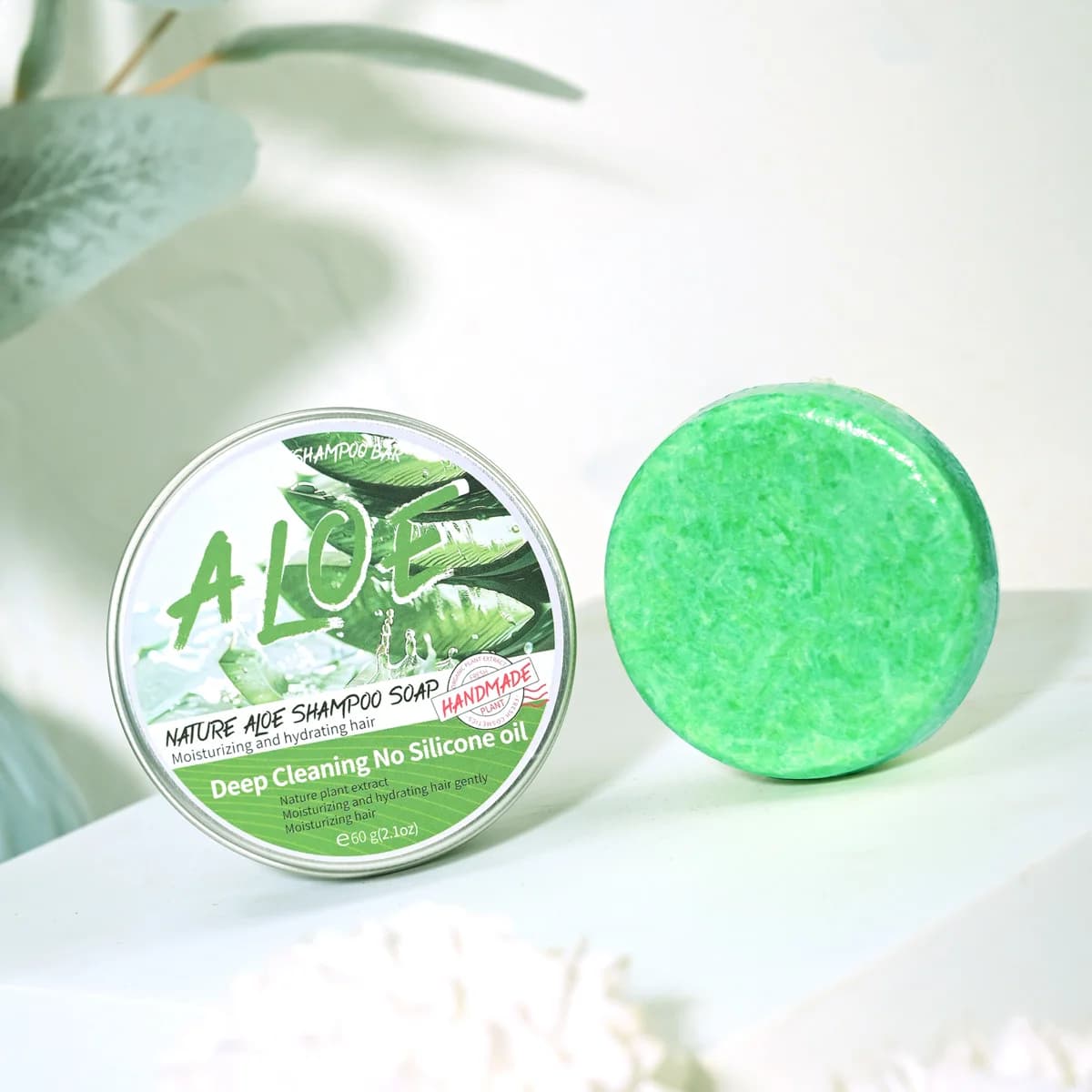 Barre de shampoing à l'aloe vera biologique