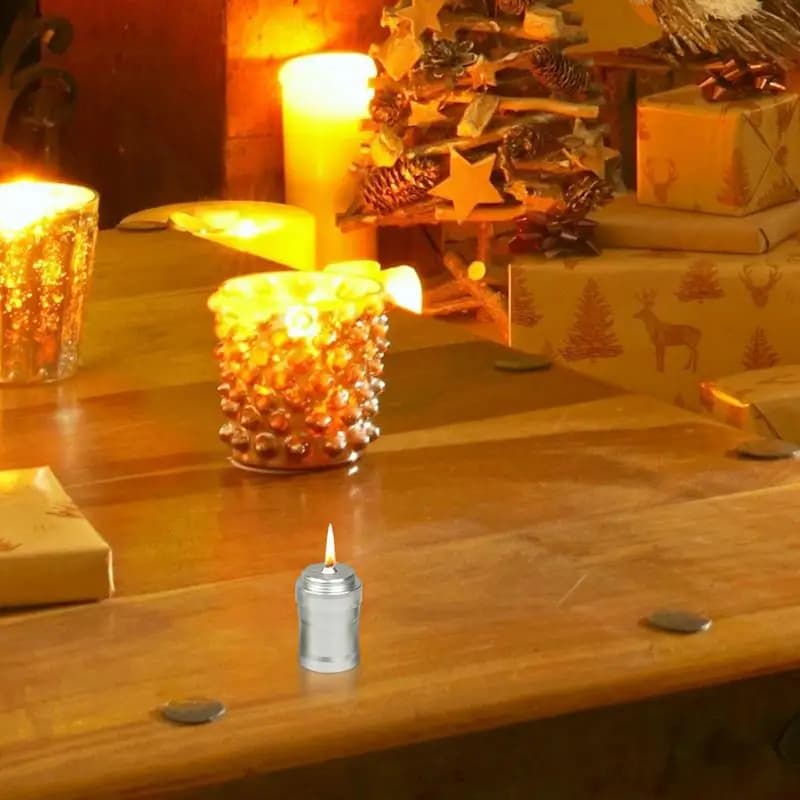Mini lampe à huile vintage en alliage d'aluminium avec mèche, lanterne, éclairage domestique, jardin, laboratoire
