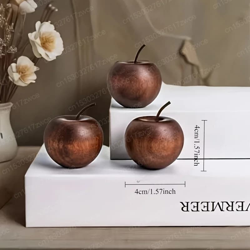 Diffuseur d'huiles essentielles Mini diffuseur d'arôme en bois Apple Shabili, désodorisant de décoration de chambre à coucher de voiture à Texture naturelle, cadeau de Festival