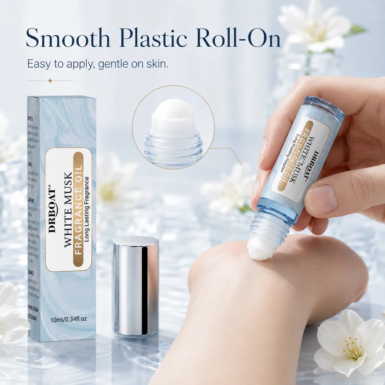 Huile de phéromone Musc Blanc - Huile essentielle parfumée subtile, Huile corporelle originale au musc pour la peau, pour les rendez-vous, Huile de parfum aux phéromones longue durée, 0