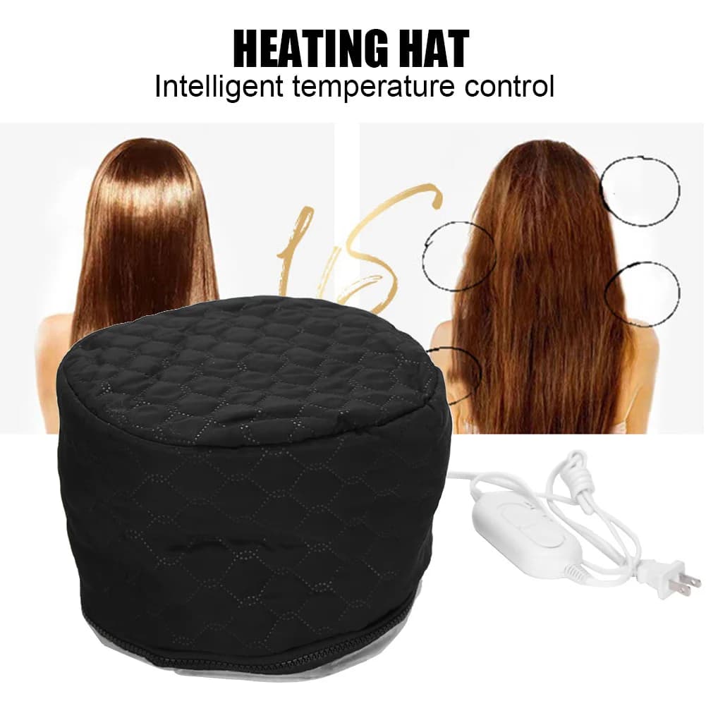Chapeau chauffant électrique domestique, chapeau de traitement à l'huile chaude réglable pour soins capillaires, couvre-chef, chapeau chauffant, chapeau de traitement à l'huile chaude