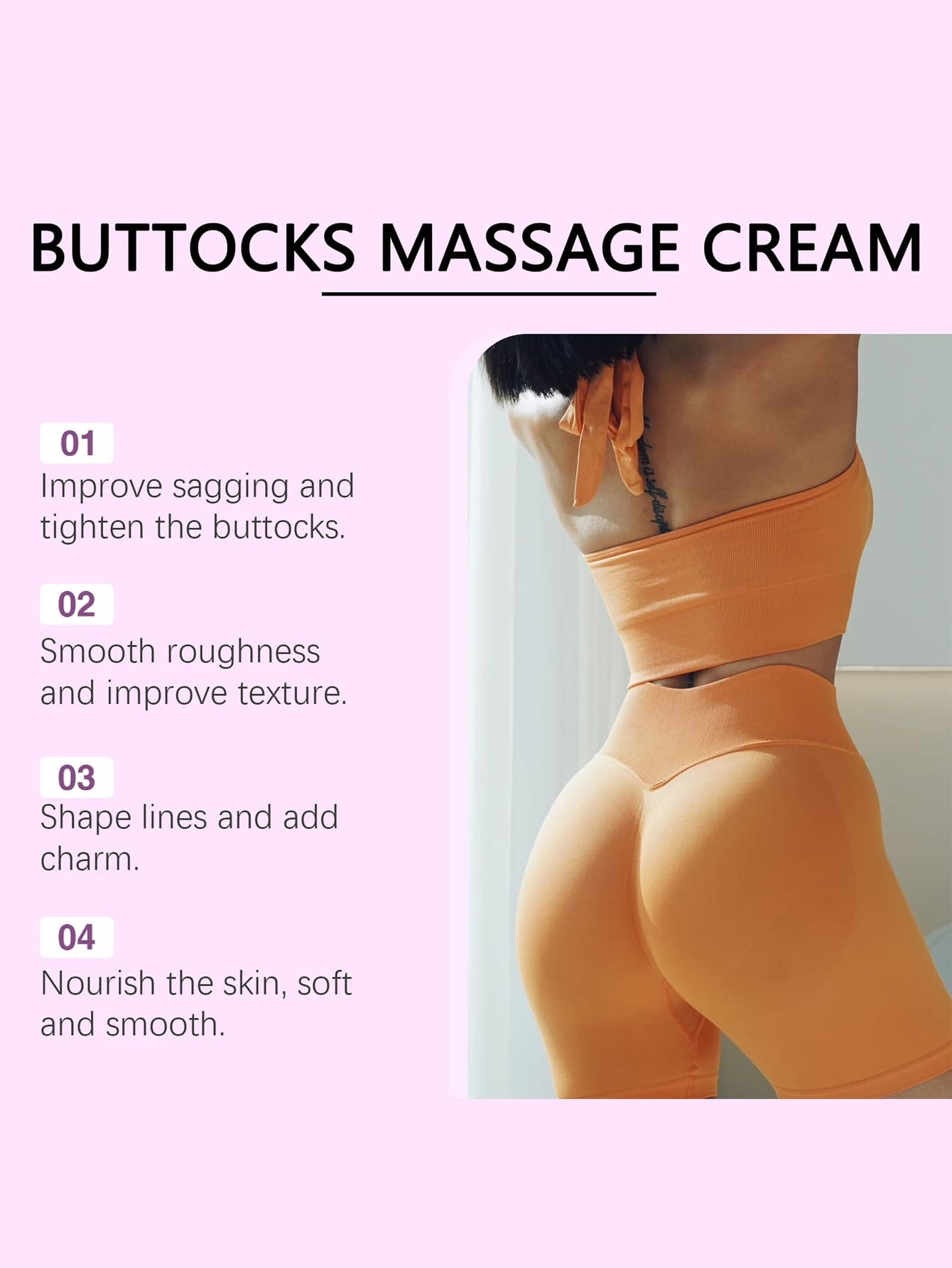 Crème raffermissante pour fesses féminines, 30g, façonnant la ligne des fesses, adaptée à tous les Types de peau, améliore l'afroulage de la peau des fesses