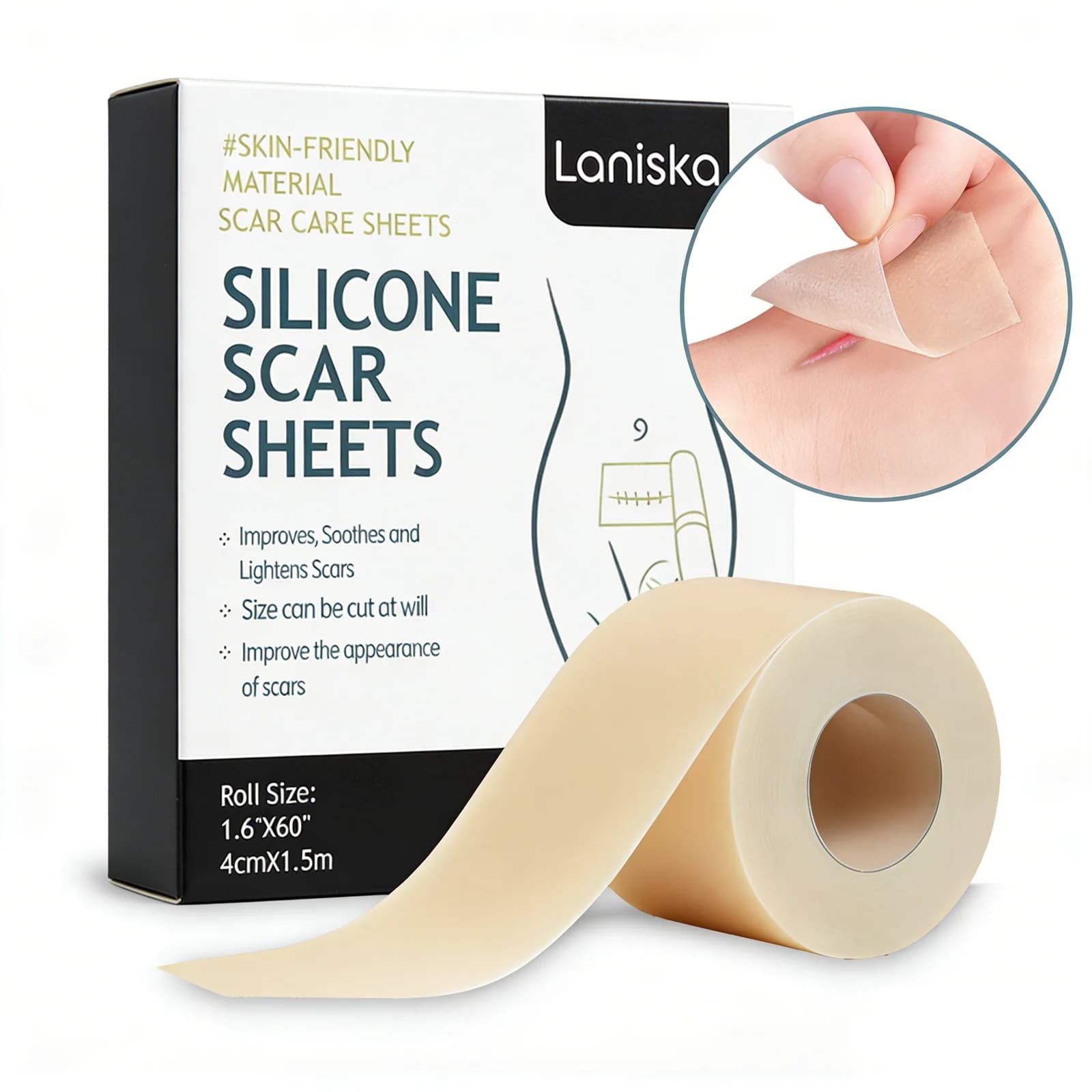 Tea Tree Oil Silicone Scar Sheets Repair Scar Fade-Out Marks Soothing Skin Trauma Scar Cover Moisturizing Scar Healing Sticker