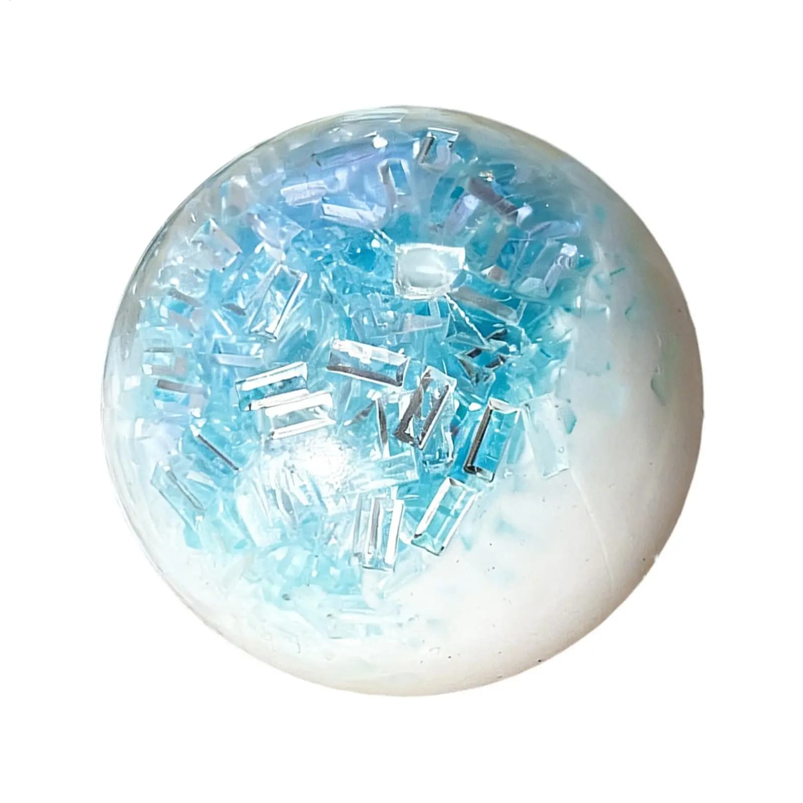 Balle anti-stress sonore à remontée lente, texture sable croquant, jouet sensoriel et à pression douce