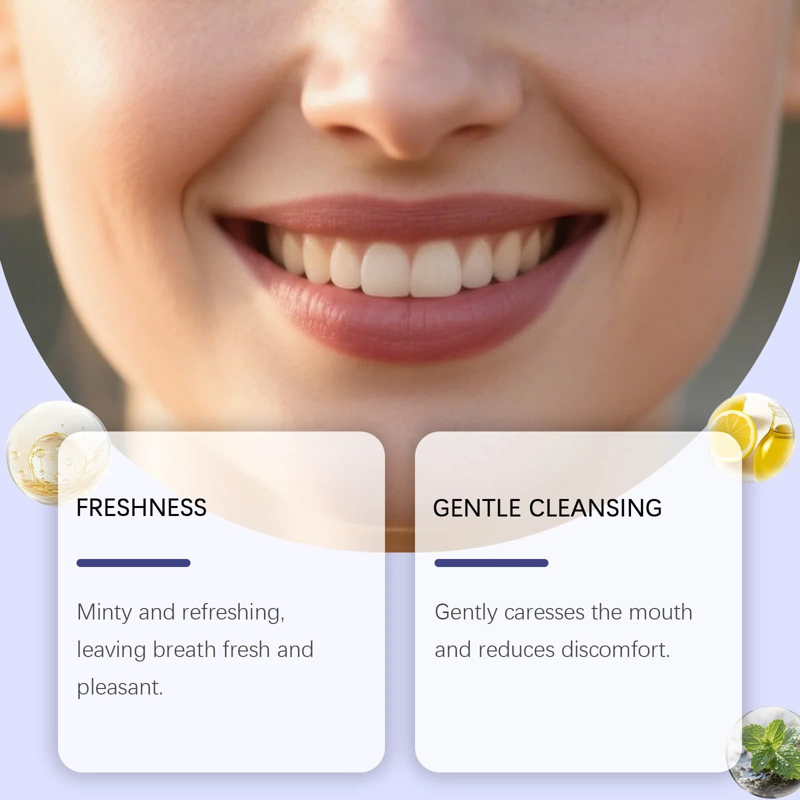 Bain de bouche blanchissant pour les dents, élimine les mauvaises odeurs, élimine les taches dentaires, nettoyage buccal, haleine fraîche, protège les gencives, bain de bouche rafraîchissant 237ml