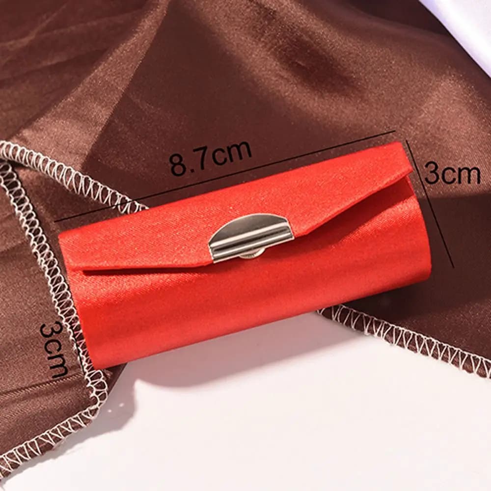 Boîtes en tissu design pour bijoux, sacs cosmétiques avec miroir, étuis à rouge à lèvres, porte-rouge à lèvres, boîtes d'emballage pour rouges à lèvres