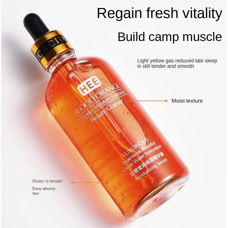 100ml sang Orange vitamine C Essence pour le visage revitalisant hydratant raffermissant éclaircissant teint de la peau sérum de Nicotinamide