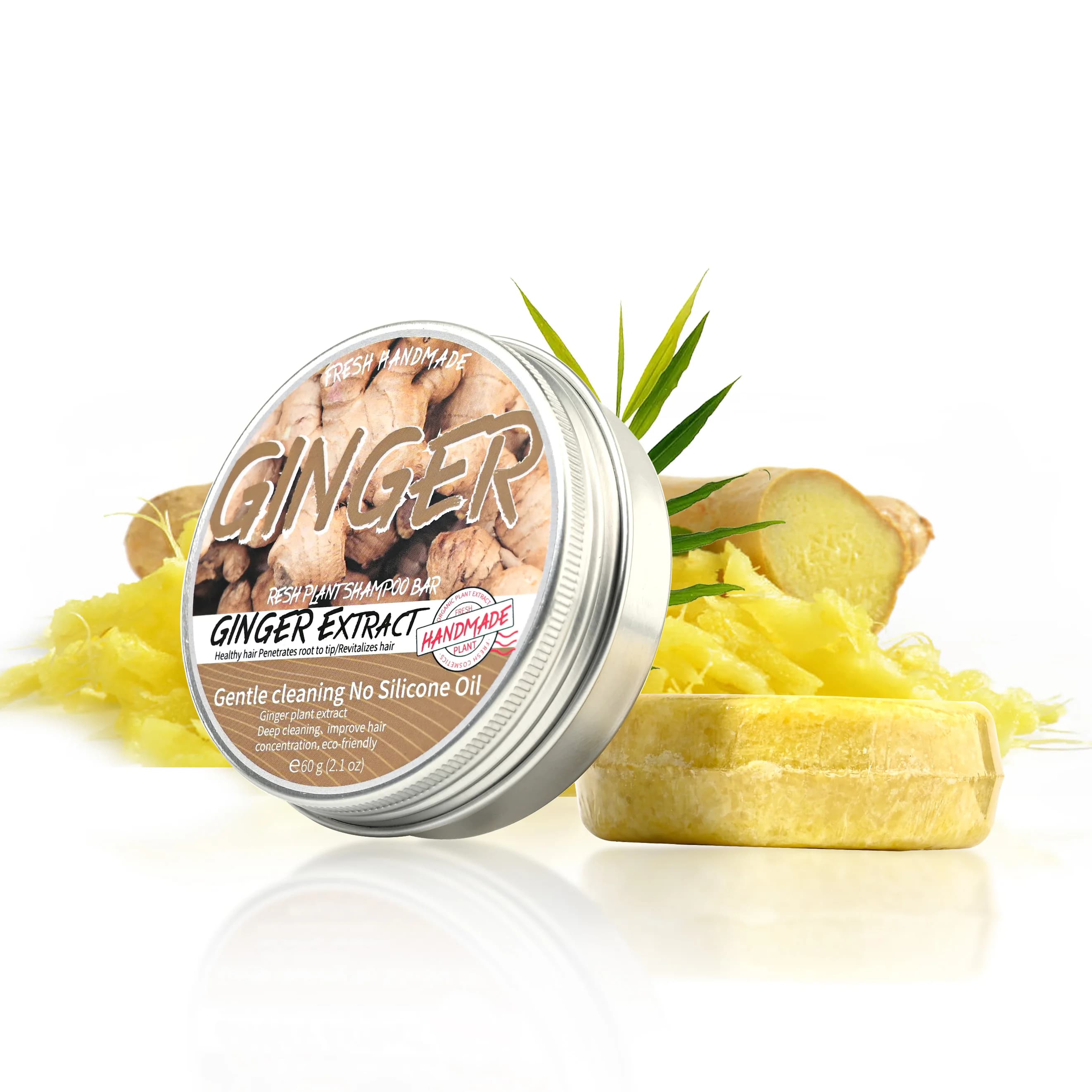 JIJIBA huile gingembre savon essentiel solide shampooing savon contrôle de l'huile shampooing rafraîchissant nettoyage hydratant savon fait à la main